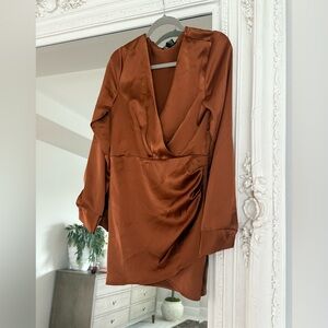 Forever 21 copper midi dress size medium